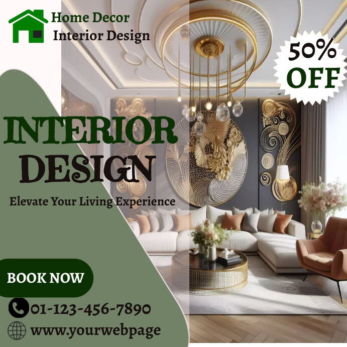 Copy of Interior Design flyer | PosterMyWall