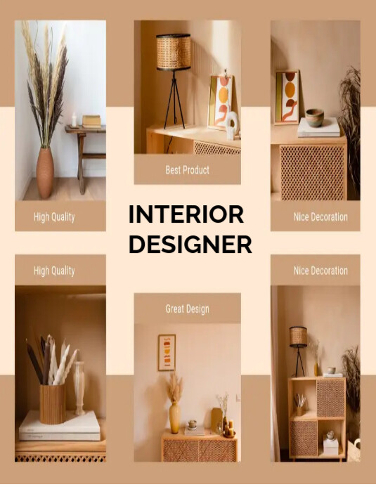 Modèle Brochure de Design D'intérieur | PosterMyWall