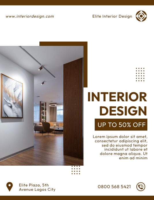Interior design flyer Template | PosterMyWall