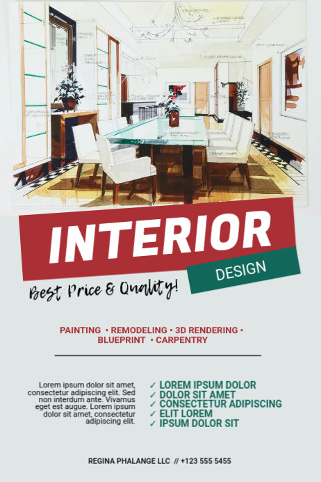 Brosur Templat Selebaran Desain Interior | PosterMyWall