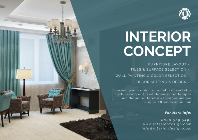 Copy of Interior design flyer | PosterMyWall
