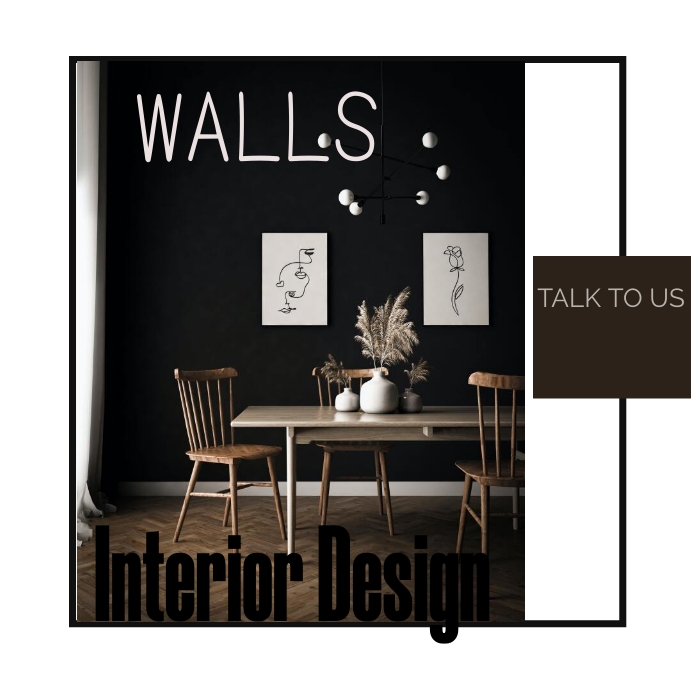 INTERIOR DESIGN FLYER Message Instagram template