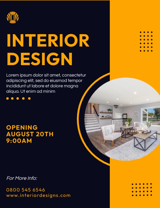Plantilla de Interior design flyers | PosterMyWall