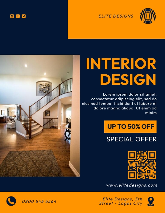 Copy of Interior design flyers | PosterMyWall