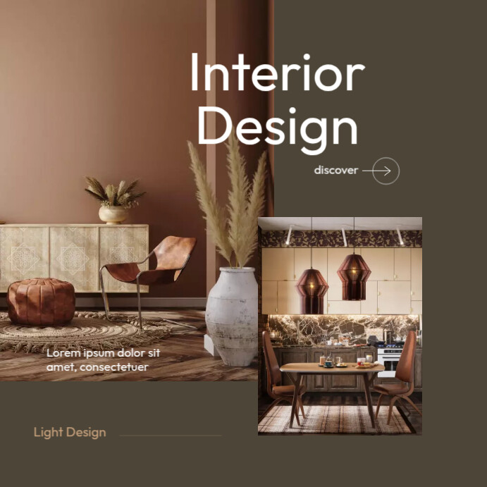 Interior Design Home Ads Template | PosterMyWall