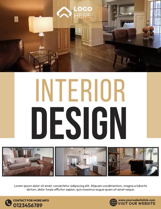 Interior Design Home Ads Template | PosterMyWall