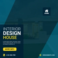 Interior design house โพสต์บน Instagram template
