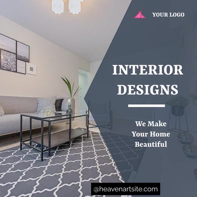 Interior Design Instagram Post Wpis na Instagrama template