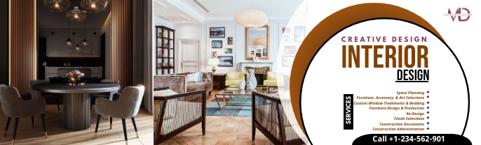 Interior Design LinkedIn Cover Template | PosterMyWall