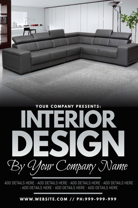 Interior Design Poster Template | PosterMyWall