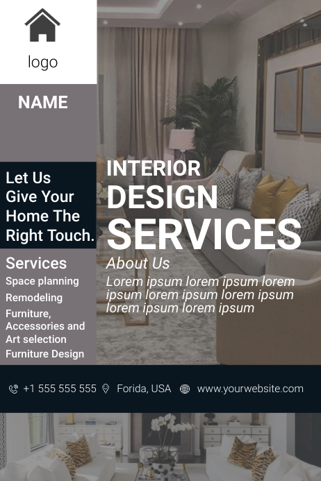 Interior Design Poster Template | PosterMyWall