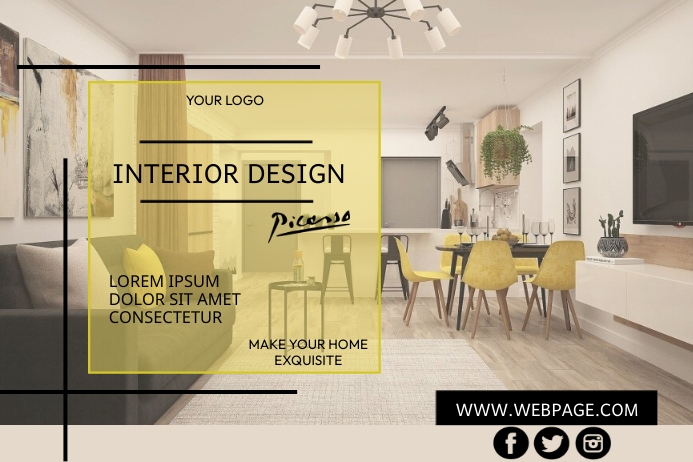 Interior Design poster Template | PosterMyWall