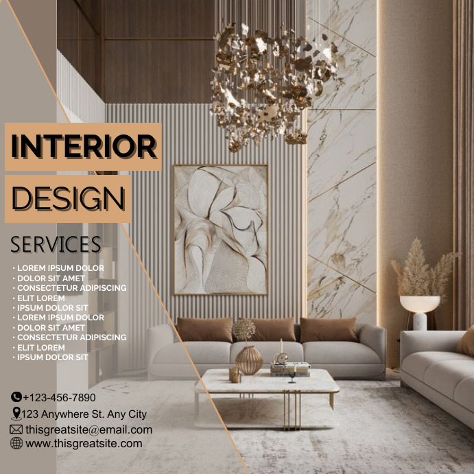 Interior Design Poster Template | PosterMyWall