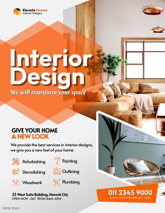 Interior Design Poster Template | PosterMyWall