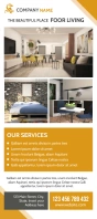 interior design rack card template design