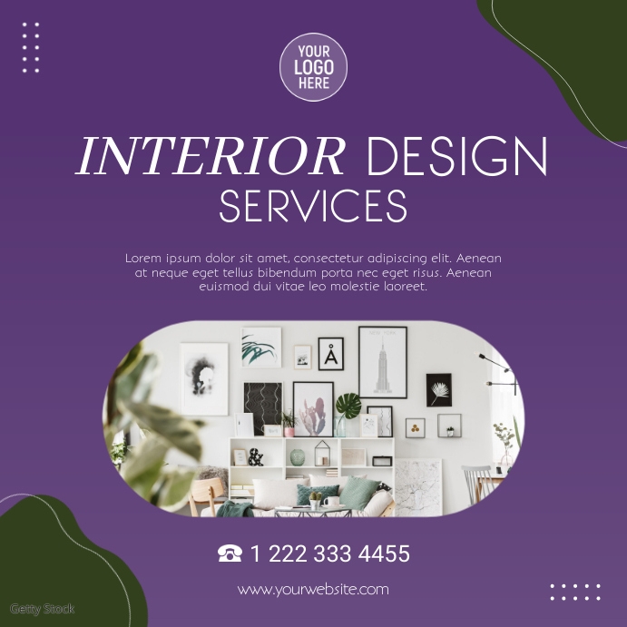 Interior Design Services Social Media Template | PosterMyWall