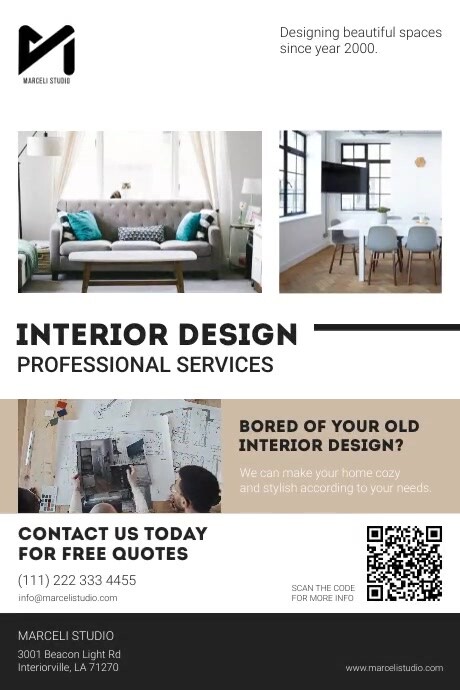 Poster Interior Design Website Templates Interior Online Store