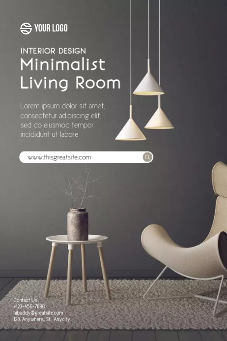 Interior Design simple template | PosterMyWall