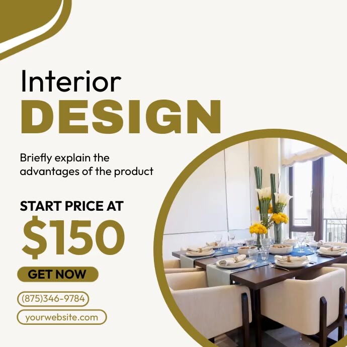 Interior Design Template | PosterMyWall