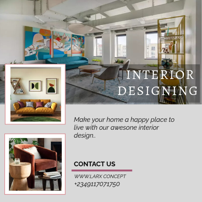 Plantilla de interior design | PosterMyWall