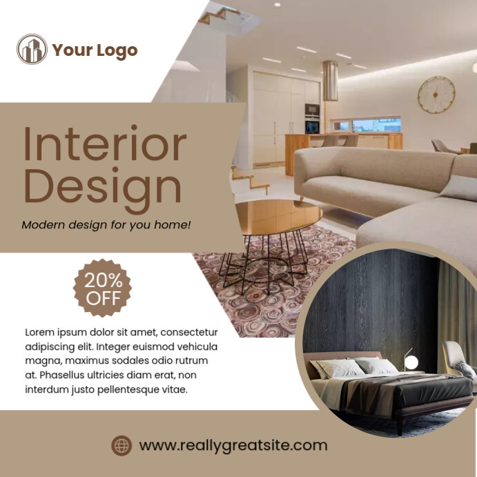 Copy of interior design template | PosterMyWall