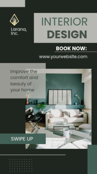 White Professional Interior Design Promy Temp Template | PosterMyWall
