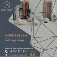Grey Interior Design Consultation Instagram Post Template