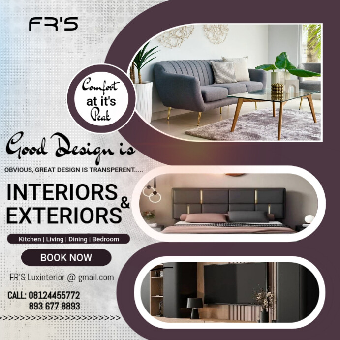 Copy of INTERIOR DESIGN | PosterMyWall