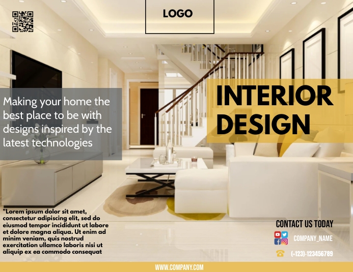 Plantilla de Interior Design Template | PosterMyWall
