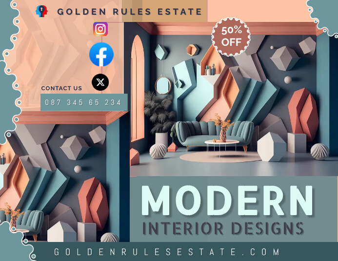 INTERIOR DESIGN Template | PosterMyWall
