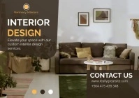 interior design video poster A2 template