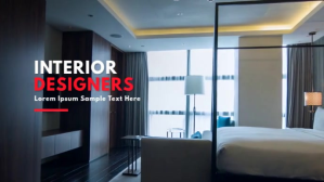 Черный Interior Design Facebook Cover Video Template