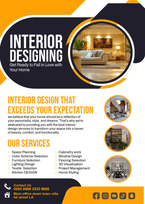 Copy of interior designing flyer | PosterMyWall