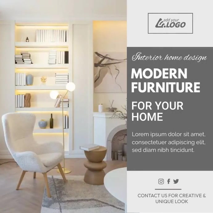 Interior home ad template | PosterMyWall