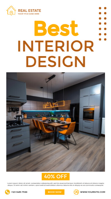 Plantilla de Interior Home Design | PosterMyWall