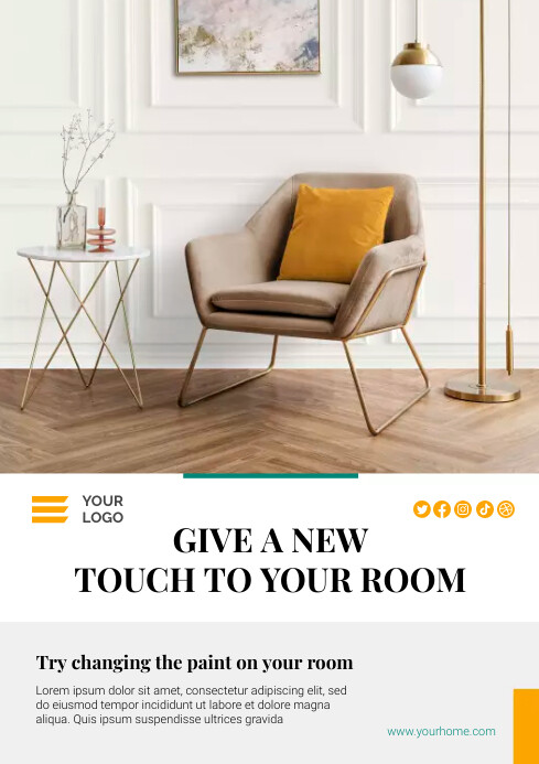 Interior Home House Design Poster Template | PosterMyWall