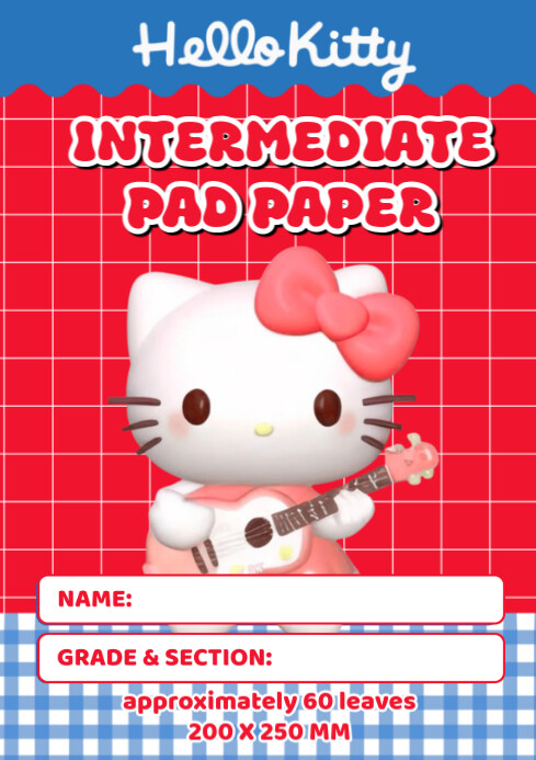 Intermediate Paper Layout Intermediate Pad Paper Cover Template | PosterMyWall