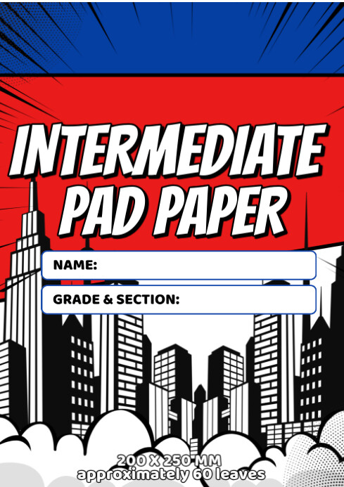 Intermediate Paper Layout Intermediate Pad Paper Cover Template | PosterMyWall