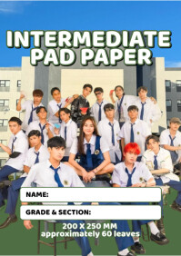 Intermediate Paper Layout Intermediate Pad Paper A4 Template | PosterMyWall