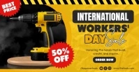 Internaitonal Workers' Day Sale Banner Couverture d'événement Facebook template