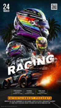 Advert About Motor Racing Car racing design template | PosterMyWall