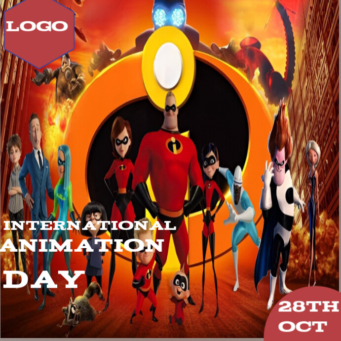 Modèle International animation day | PosterMyWall