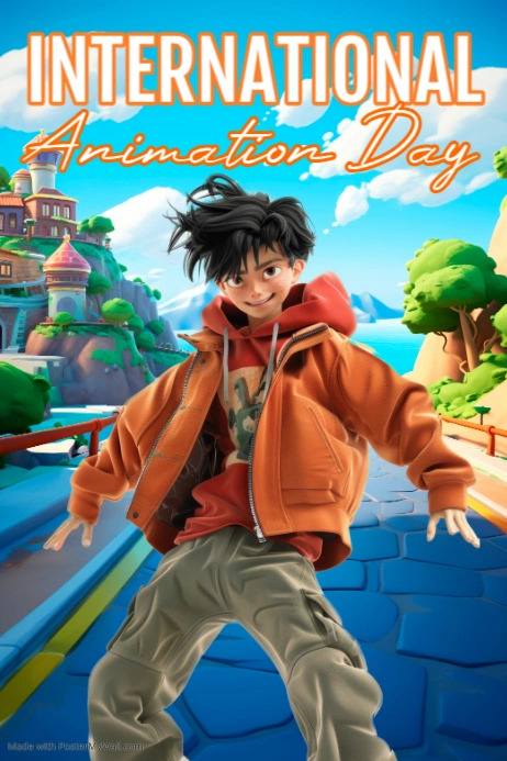 Poster Example Animation Modèle International Animation Day Poster | PosterMyWall