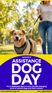International Assistance Dog Day Instagram-verhaal template