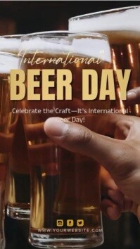 INTERNATIONAL BEER DAY Rolka Instagram template