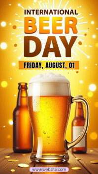 International Beer Day Instagram Story Template.