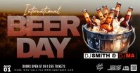 International Beerday Video Ads delt Facebook-billede template