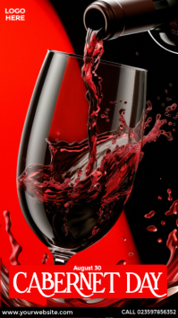 International Cabernet Day Ad Instagram-verhaal template