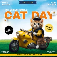 International Cat Day Publicación de Instagram template
