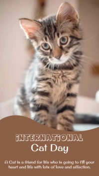 International Cat Day Wish Story template